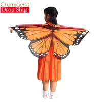 Chamsgend Newly Design Butterfly Wings Pashmina Shawl Kids Boys Girls Costume Accessory 0509 image