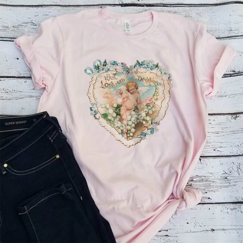 2019 New Kawaii Angel Printed Women Vintage Tops Summer Plus Size Graphic Tees Tumblr Style Cotton Grunge Harajuku T shirt Women
2019 New Kawaii Angel Printed Women Vintage Tops Summer Plus Size Graphic Tees Tumblr Style Cotton Grunge Harajuku T shirt Women