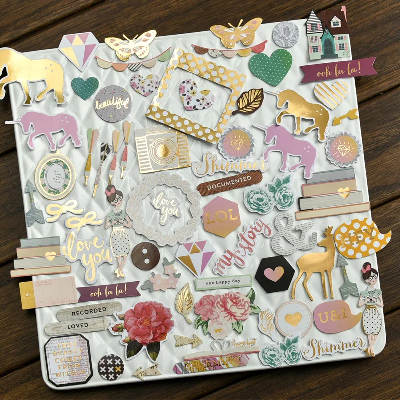 75pcs unicorn Colorful Cardstock Die Cuts for Scrapbooking Happy Planner/Card Making/Journaling Project
75pcs unicorn Colorful Cardstock Die Cuts for Scrapbooking Happy Planner/Card Making/Journaling Project