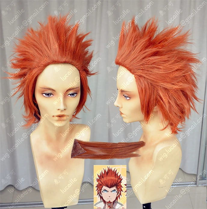 The Same Picture Of The Highest Quality Danganronpa Dangan Ronpa Leon Kuwata Orange Red Anime Hair Cosplay Wig + Red Beard + CAP The Same Picture Of The Highest Quality Danganronpa Dangan Ronpa Leon Kuwata Orange Red Anime Hair Cosplay Wig + Red Beard + CAP<br><br>Aliexpress