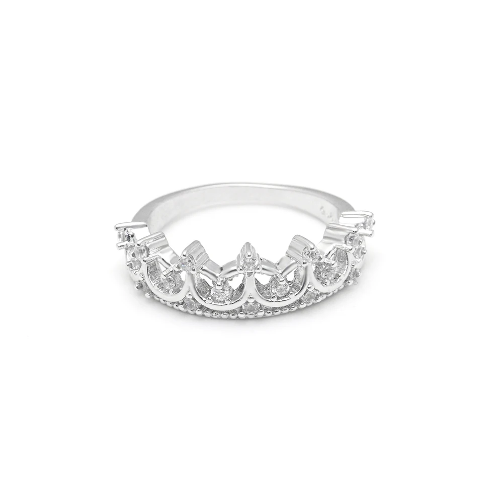 Hainon 2019 New Fashion Crown Princess Rings For Women Girls Silver Color Simple Elegant Cubic Zircon Rings Distribution
Hainon 2019 New Fashion Crown Princess Rings For Women Girls Silver Color Simple Elegant Cubic Zircon Rings Distribution