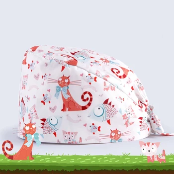 Pink Cat Women's Surgical Cap Nurse Medical Hat Tieback Cotton Hospital Work Hats with Sweatband Comfortable Doctor Chef Caps
Pink Cat Women's Surgical Cap Nurse Medical Hat Tieback Cotton Hospital Work Hats with Sweatband Comfortable Doctor Chef Caps