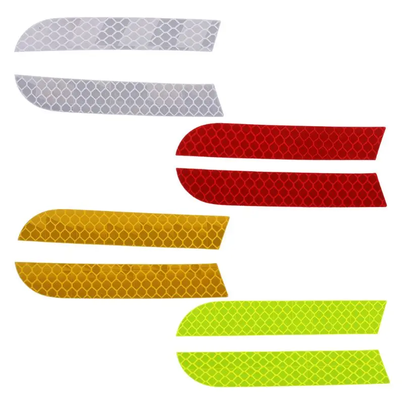 2Pcs 19X110mm cm Reflective Warning Strip Tape Car Bumper Reflective Strips Secure Reflector Stickers Decals Car Styling
2Pcs 19X110mm cm Reflective Warning Strip Tape Car Bumper Reflective Strips Secure Reflector Stickers Decals Car Styling