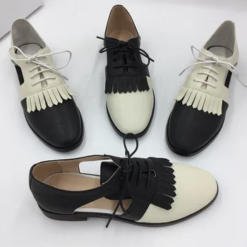 Women's Flats Summer Oxford Shoes Woman Genuine Leather Sneakers Ladies Brogues Lace Up Vintage Casual Shoes Lady Oxfords 2019
Women's Flats Summer Oxford Shoes Woman Genuine Leather Sneakers Ladies Brogues Lace Up Vintage Casual Shoes Lady Oxfords 2019