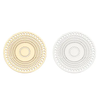 DoreenBeads Fashion Iron Based Alloy Filigree Stamping Connectors Round Silver Color Gold Circle DIY Charms 28mm Dia, 10 PCs
DoreenBeads Fashion Iron Based Alloy Filigree Stamping Connectors Round Silver Color Gold Circle DIY Charms 28mm Dia, 10 PCs