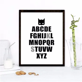 2016 HOT Batman alphabet Canvas Art Print Poster, Wall Pictures for Home Decoration, Wall Decor painting color picture canvas
2016 HOT Batman alphabet Canvas Art Print Poster, Wall Pictures for Home Decoration, Wall Decor painting color picture canvas