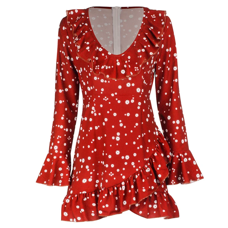 Brand New 2018 Autumn Winter Women Ruffles Shirt Dress Fashion Ladies V Neck Collar Casual Slim Short Dresses Party Vestidos
Brand New 2018 Autumn Winter Women Ruffles Shirt Dress Fashion Ladies V Neck Collar Casual Slim Short Dresses Party Vestidos