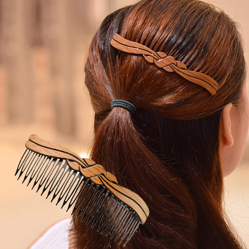 Women headwear wooden texture plastic bow bangs hair clip for girls vintage hair combs cute hair accessories for women
Women headwear wooden texture plastic bow bangs hair clip for girls vintage hair combs cute hair accessories for women