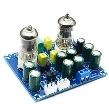 Hi-Fi 6J1 аудио AC12V вакуумный предусилитель-усилитель HIFI предусилитель доска с блоком питания "сделай сам" усилитель звука(China)