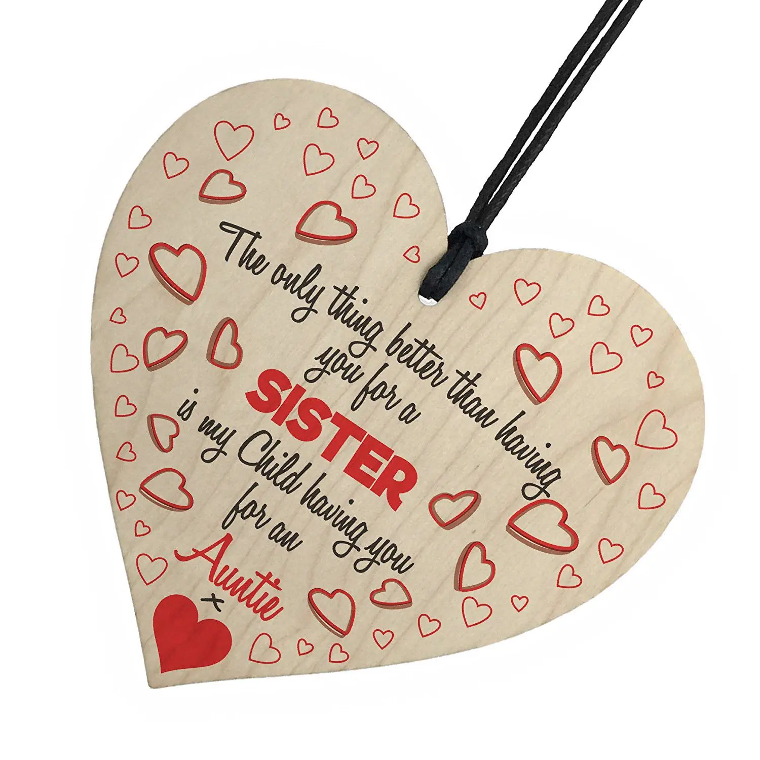 HOT SALE My Children Having You As An Auntie Wooden Hanging Heart Cute Love Aunt Plaque
HOT SALE My Children Having You As An Auntie Wooden Hanging Heart Cute Love Aunt Plaque
