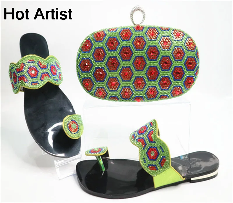 Hot Artist New Summer Style Rhinestone Woman Shoes And Bag Set Africa Elegant Low Heels Shoes And Matching Bag Set For Dress G21
Hot Artist New Summer Style Rhinestone Woman Shoes And Bag Set Africa Elegant Low Heels Shoes And Matching Bag Set For Dress G21