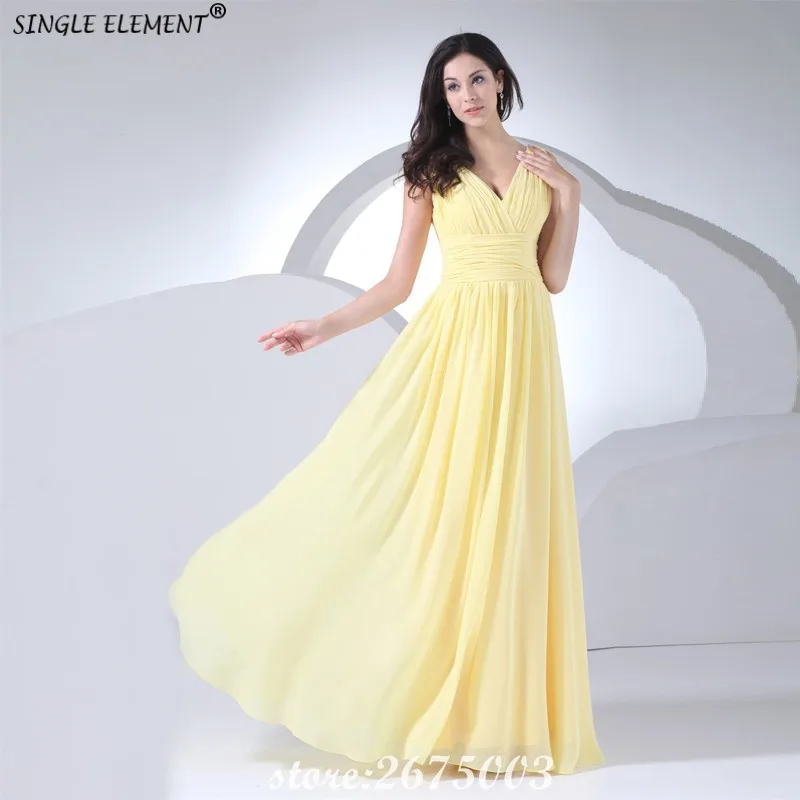 SINGLE ELEMENT Elegant V Neck Chiffon Sister Of The Bride Dresses Long Bridesmaids Dresses
SINGLE ELEMENT Elegant V Neck Chiffon Sister Of The Bride Dresses Long Bridesmaids Dresses