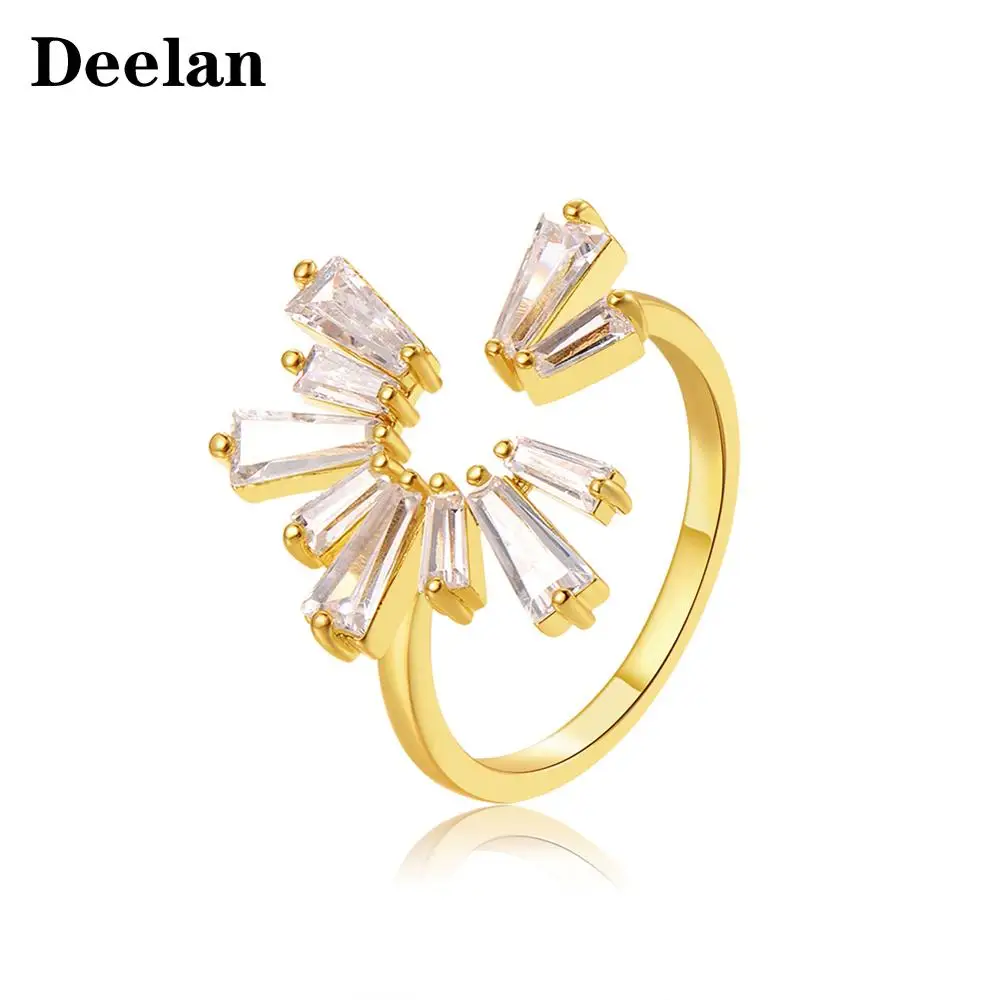 ERLUER Fashion Ring For Women Resizable Crystal CZ Zircon jewellery girl Flower Charm Wedding Bridal Party gift Rose Gold Rings
ERLUER Fashion Ring For Women Resizable Crystal CZ Zircon jewellery girl Flower Charm Wedding Bridal Party gift Rose Gold Rings