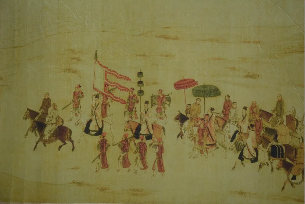 Hand-painted Chinese paintings,the long axis of the Hang Dynasty,"Hu Jia eighteen beat" ,13.6m long,free shipping
Hand-painted Chinese paintings,the long axis of the Hang Dynasty,"Hu Jia eighteen beat" ,13.6m long,free shipping