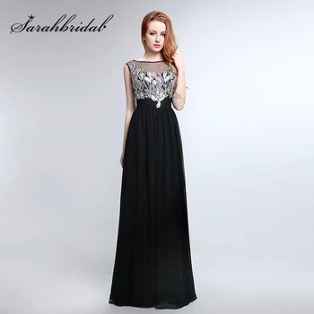 Sexy Backless Glitter Top with Crystal Sequined Long Prom Dresses 2017 Black Chiffon Sleeveless Vintage Evening Party Gown LX166
Sexy Backless Glitter Top with Crystal Sequined Long Prom Dresses 2017 Black Chiffon Sleeveless Vintage Evening Party Gown LX166