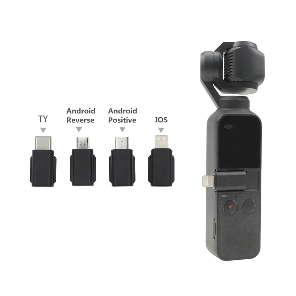 Android Smartphone Connector for DJI Osmo Pocket Micro USB Adaptor For OSMO Pocket Handheld Gimbal Standard or Reverse Micro USB
Android Smartphone Connector for DJI Osmo Pocket Micro USB Adaptor For OSMO Pocket Handheld Gimbal Standard or Reverse Micro USB