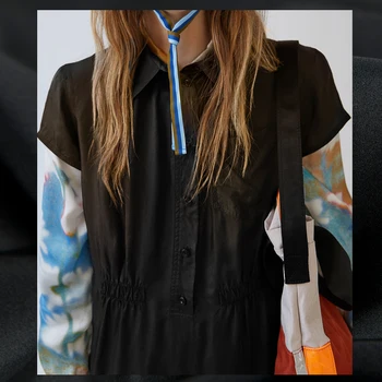 Simple and classic solid black pure silk habotai fabric, high density, sewing for shirt, blouse, dress, skirt, craft by the yard
Simple and classic solid black pure silk habotai fabric, high density, sewing for shirt, blouse, dress, skirt, craft by the yard