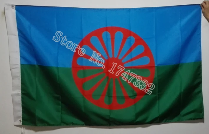 Gypsy Flag Romani Peoples Flag hot sell good 3X5FT 150X90CM Custom Flag Banner brass metal holes
Gypsy Flag Romani Peoples Flag hot sell good 3X5FT 150X90CM Custom Flag Banner brass metal holes
