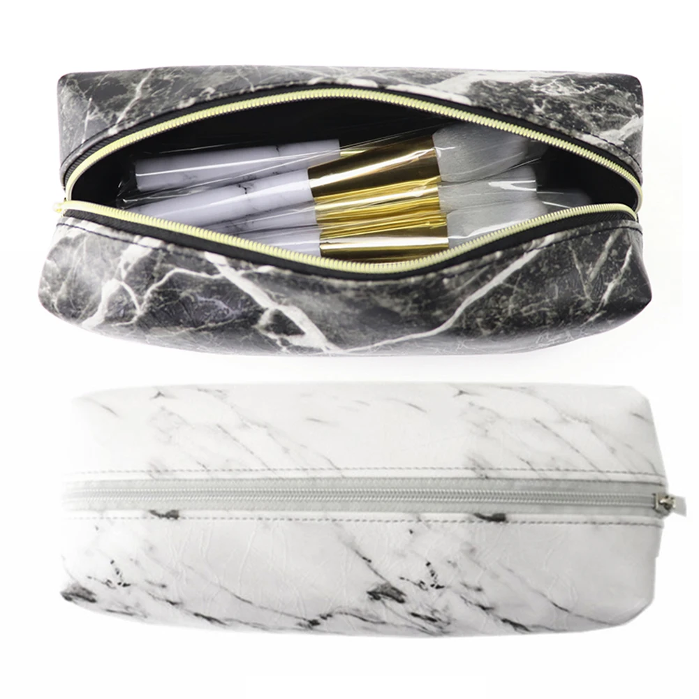 New Arrival 1 Pc Portable Storage Marble Pattern Cosmetic Toiletry Makeup Bag Pouch Gold Zipper Makeup Brushes PU leather Bag
New Arrival 1 Pc Portable Storage Marble Pattern Cosmetic Toiletry Makeup Bag Pouch Gold Zipper Makeup Brushes PU leather Bag