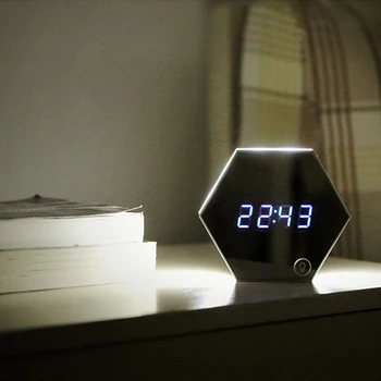 New Electronic Multifunction LED Night Light Wall Clock Mirror Digital Display Alarm Clock Snooze Light-emitting Thermometer
New Electronic Multifunction LED Night Light Wall Clock Mirror Digital Display Alarm Clock Snooze Light-emitting Thermometer