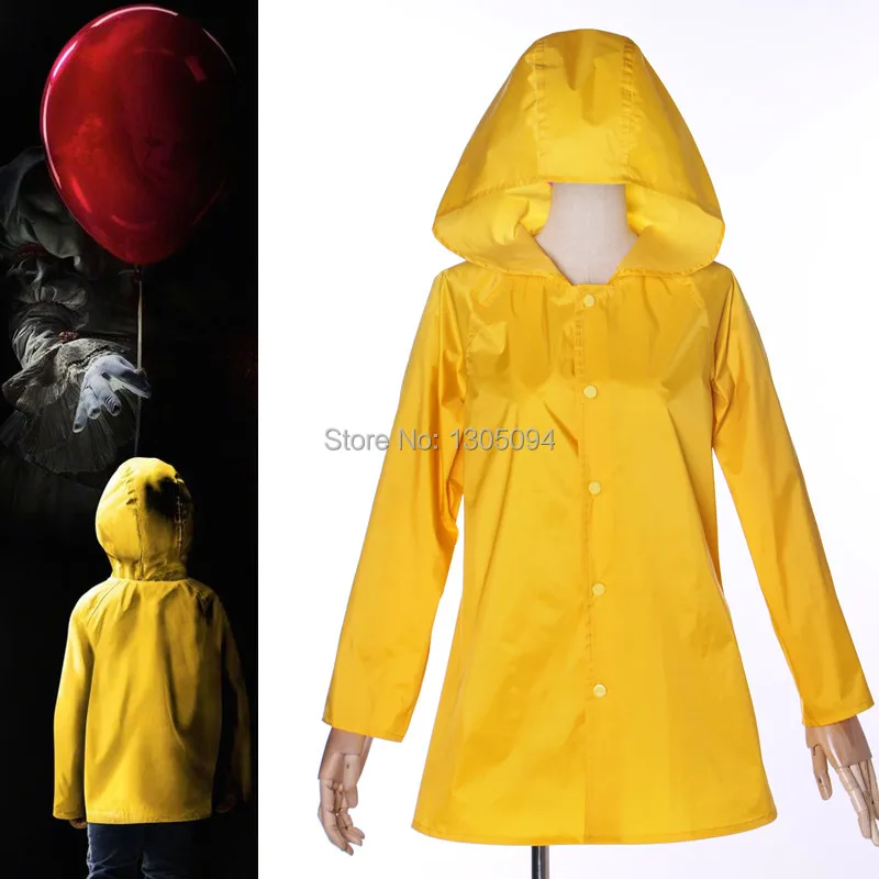 Stephen King S It Georgie Denbrough Raincoat Halloween Carnival Cosplay