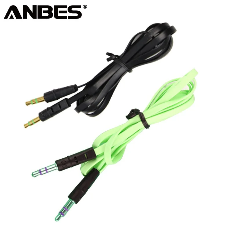 ANBESAudio Cable 3.5 mm to 3.5mm Jack Aux Cable Male to Male Car Auxiliary AUX Cable Cord Flat Noodle Audio Cable For MP3 Phone
ANBESAudio Cable 3.5 mm to 3.5mm Jack Aux Cable Male to Male Car Auxiliary AUX Cable Cord Flat Noodle Audio Cable For MP3 Phone
