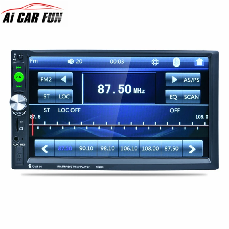 7023B 7 Inch font b Car b font 2DIN Touch Screen Auto Radio Video font b