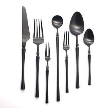 2017 Black Cutlery Set 304 Stainless Steel Butter Knife Dessert Fork Western Dinnerware Tableware Set Kitchen Accessories
2017 Black Cutlery Set 304 Stainless Steel Butter Knife Dessert Fork Western Dinnerware Tableware Set Kitchen Accessories