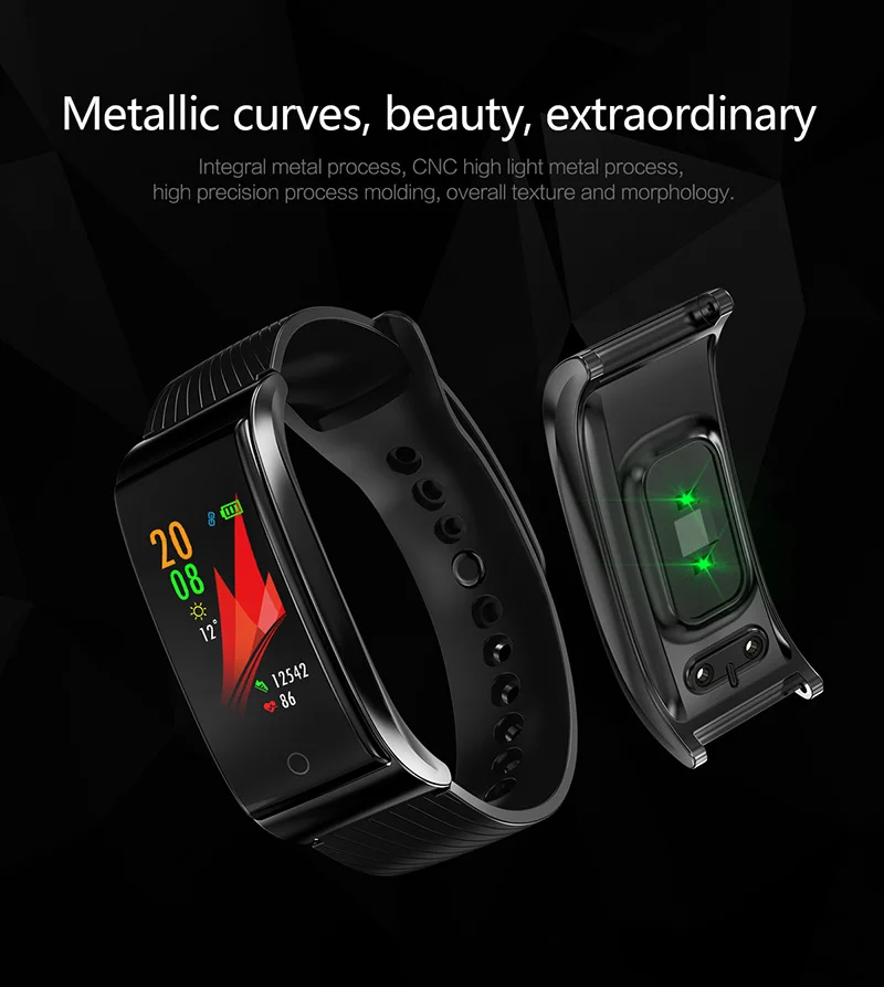 VERYFiTEK F4 Metal Smart Band Wristband Blood Pressure Heart Rate Monitor Men Women Fitness Watch Pedometer Smart Bracelet (5)