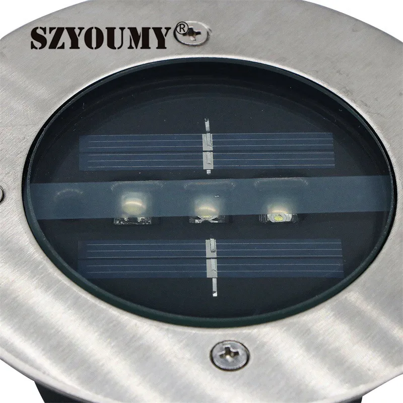 SZYOUMY LED Solar Garden Underground Buried Light 3Leds IP65 Waterproof Stairway Pathway Landscape Floor Deck Lamps 50pcs/lot
SZYOUMY LED Solar Garden Underground Buried Light 3Leds IP65 Waterproof Stairway Pathway Landscape Floor Deck Lamps 50pcs/lot