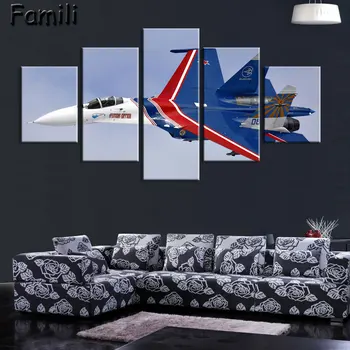 Cuadros Painting 5 Panel Modern Fighter Aircraft Canvas Painting Combat Wall Picture Art For Living Room Unframed
Cuadros Painting 5 Panel Modern Fighter Aircraft Canvas Painting Combat Wall Picture Art For Living Room Unframed