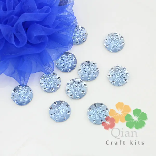 

500pcs rhinestone snow Cabochons for DIY cell phone decor, hair accessories 14mm medium size