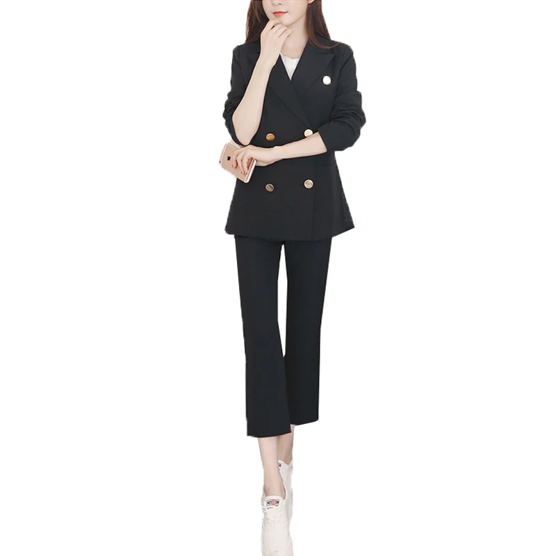 Leisure Small Suit Suit Women's Autumn and Winter 2019 New Korean Style Slim Suit Nine-minute Pants Fashion Two-piece Suit
Leisure Small Suit Suit Women's Autumn and Winter 2019 New Korean Style Slim Suit Nine-minute Pants Fashion Two-piece Suit
