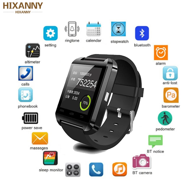 2019 Smart Watch U8 Smartwatch Watch Sync Notifier Support Bluetooth Connectivity For Android Phone Sport Smart Watches
2019 Smart Watch U8 Smartwatch Watch Sync Notifier Support Bluetooth Connectivity For Android Phone Sport Smart Watches