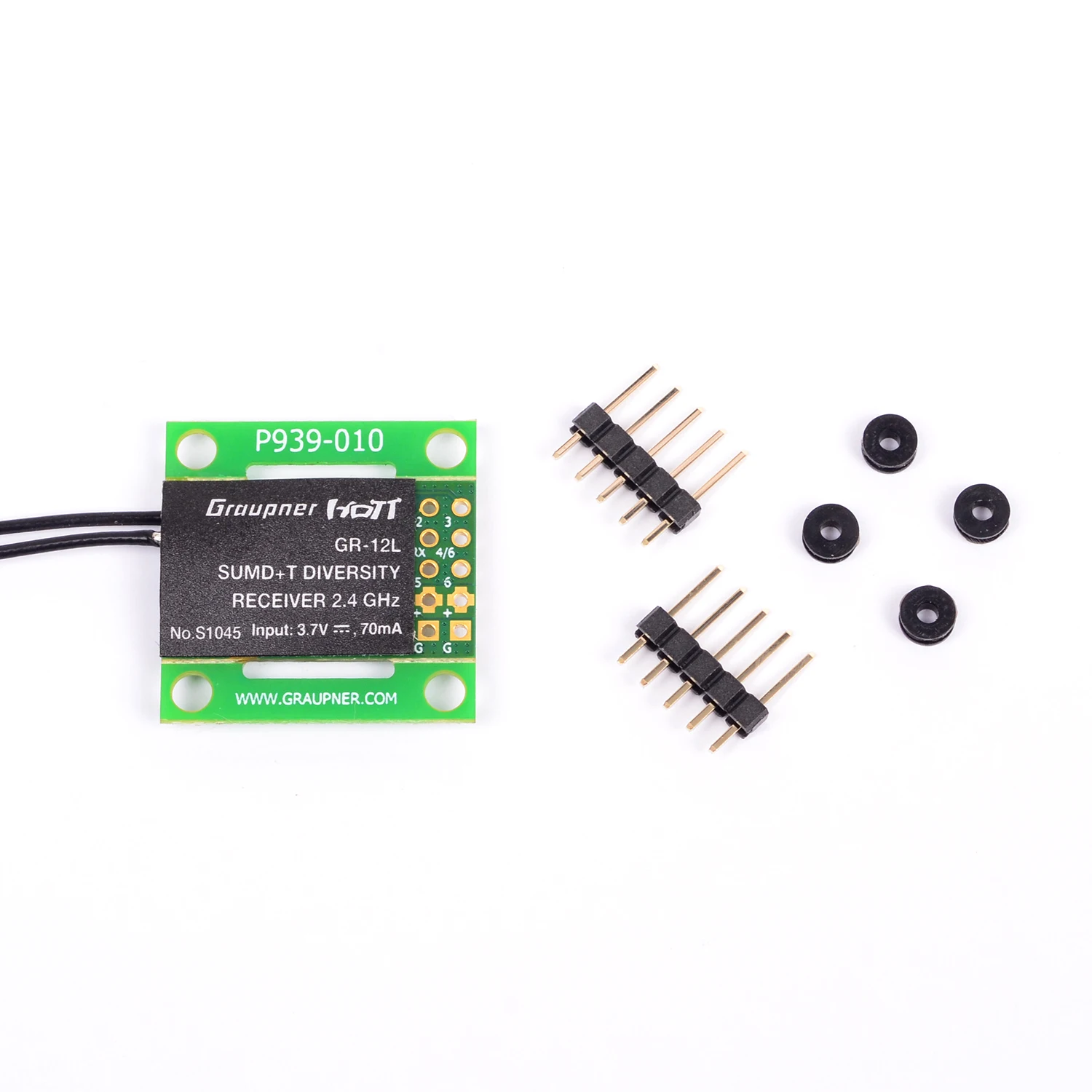 Graupner GR-12L sumd+T dual antenna crossover multi-rotor receiver control 12 or 16 channels for cross-machine multi-rotor RC mo
Graupner GR-12L sumd+T dual antenna crossover multi-rotor receiver control 12 or 16 channels for cross-machine multi-rotor RC mo
