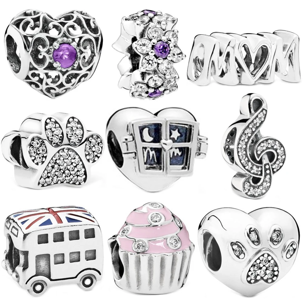 Simple Style Window MOM Cake Footprint Love Beads Fit Original Pandora Charm Bracelets Necklaces Women DIY Making Jewelry
Simple Style Window MOM Cake Footprint Love Beads Fit Original Pandora Charm Bracelets Necklaces Women DIY Making Jewelry