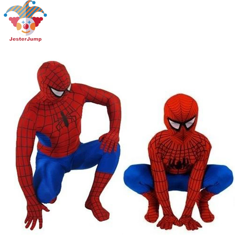 

Purim Red Spiderman Costume Halloween Party Spider Man Suit Spider-man Costumes Adults Children Kids Spider-Man Cosplay Clothing