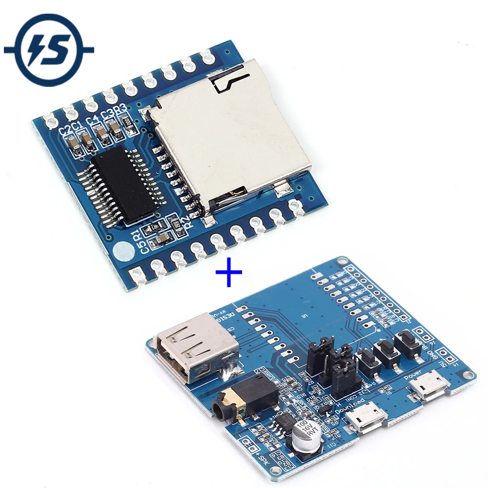 Mini MP3 Player Module + Voice Controller Shield Audio Voice Board Support For SD Card TF Card For XY-V17B
Mini MP3 Player Module + Voice Controller Shield Audio Voice Board Support For SD Card TF Card For XY-V17B