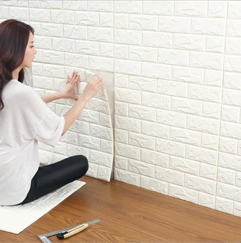 Wall sticker High Quality PE foam Deep Embossed 3D Brick Wall Paper Modern Vintage Brick Stone Pattern Paper Wallpaper
Wall sticker High Quality PE foam Deep Embossed 3D Brick Wall Paper Modern Vintage Brick Stone Pattern Paper Wallpaper