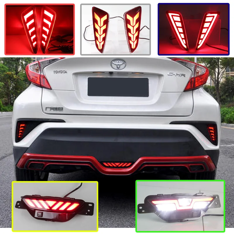 2PCS For Toyota C-HR CHR 2016 2017 2018 Multi-functions Car LED Rear Fog Lamp Bumper Light Auto Bulb Brake Light Reflector Lamp
2PCS For Toyota C-HR CHR 2016 2017 2018 Multi-functions Car LED Rear Fog Lamp Bumper Light Auto Bulb Brake Light Reflector Lamp