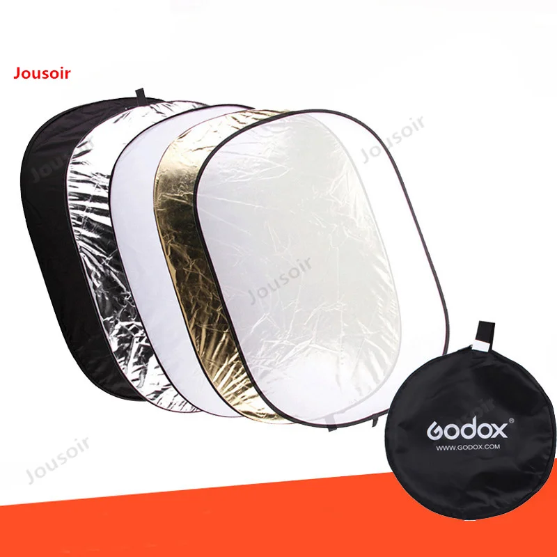 Godox Five-in-one reflector 60*90cm portrait shooting folding soft plate gold and silver black white transparent CD50 T03 | Электроника
