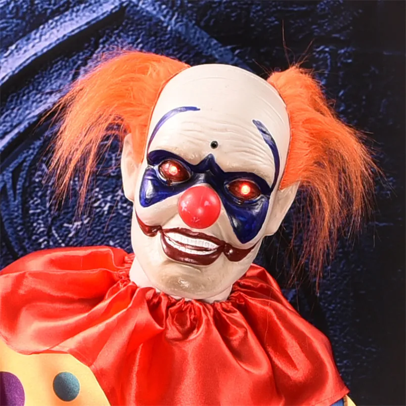 Scary Standing Clown Doll Halloween Decoration for Home Office Bar Ktv Club Halloween Horror Toys Electric Ghost Dolls Clown Toy
Scary Standing Clown Doll Halloween Decoration for Home Office Bar Ktv Club Halloween Horror Toys Electric Ghost Dolls Clown Toy