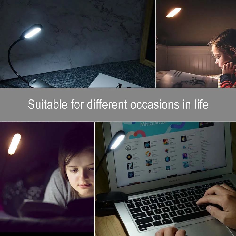 Clamp Clip On LED Reading Light Flexible Bedside Lamp Portable Battery/USB Rechargeable Book Lights QP2
Clamp Clip On LED Reading Light Flexible Bedside Lamp Portable Battery/USB Rechargeable Book Lights QP2