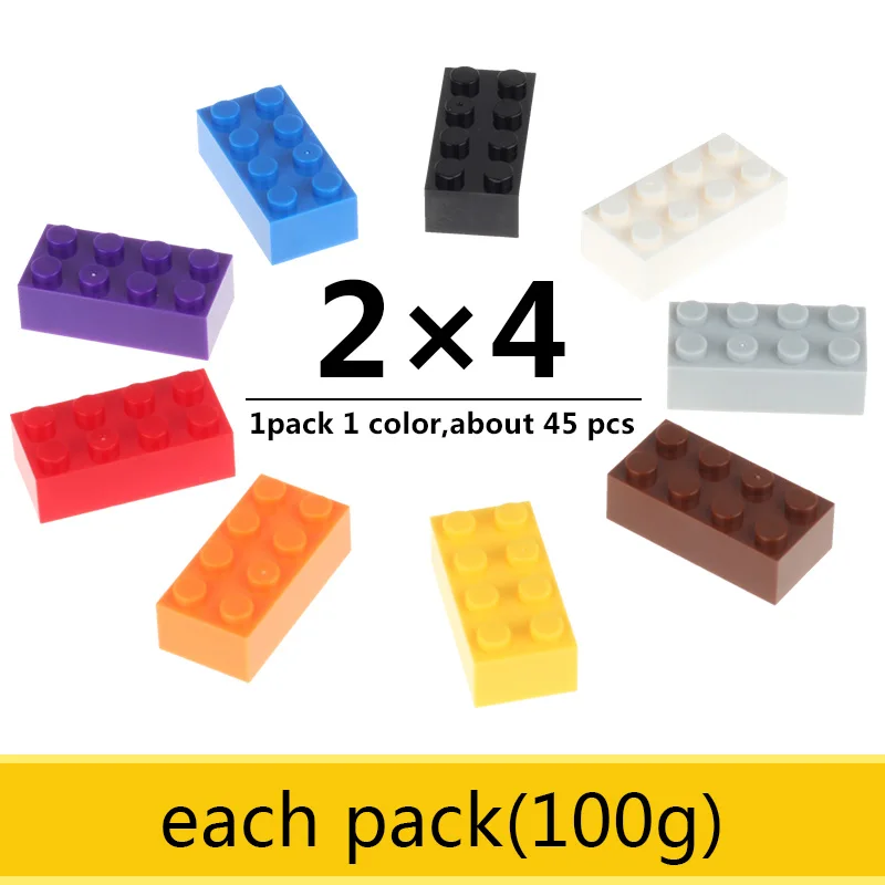 DIY Creative 100g/Pack/2X4 Dots Classic Base Small Building Blocks Complement Parts For Children Compatible With LegoING Blocks
DIY Creative 100g/Pack/2X4 Dots Classic Base Small Building Blocks Complement Parts For Children Compatible With LegoING Blocks