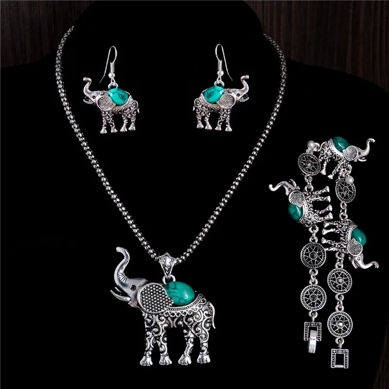 SHUANGR Wholesale Cute Elephant Pattern Women Fashion Jewelry Set Necklace Earrings Bracelet Silver Color Party Jewelry Set
SHUANGR Wholesale Cute Elephant Pattern Women Fashion Jewelry Set Necklace Earrings Bracelet Silver Color Party Jewelry Set