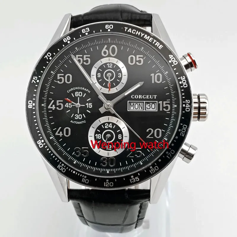 44mm CORGEUT watches Auto Week&Date Display Automatic Men's Watch Leather Strap 24 hours W2893
44mm CORGEUT watches Auto Week&Date Display Automatic Men's Watch Leather Strap 24 hours W2893