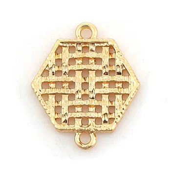 DoreenBeads Zinc Based Alloy Connectors Hexagon Gold Silver Color Grid Checker Jewelry Findings 23mm( 7/8") x 19mm( 6/8") 10 PCs
DoreenBeads Zinc Based Alloy Connectors Hexagon Gold Silver Color Grid Checker Jewelry Findings 23mm( 7/8") x 19mm( 6/8") 10 PCs