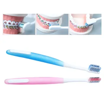 Adult U-Trim Orthodontic Toothbrush Dental Soft Spiral Silk Anti Bacteria Tooth Cleaning Tool Oral Care Ant-Skid Silicone Handle
Adult U-Trim Orthodontic Toothbrush Dental Soft Spiral Silk Anti Bacteria Tooth Cleaning Tool Oral Care Ant-Skid Silicone Handle