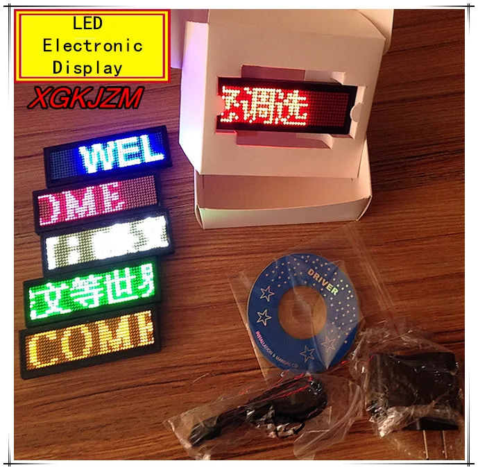 LED electronic display LED badge business card Ping scroll advertising screen LED Trademark led Work card Breastplate Job number
LED electronic display LED badge business card Ping scroll advertising screen LED Trademark led Work card Breastplate Job number