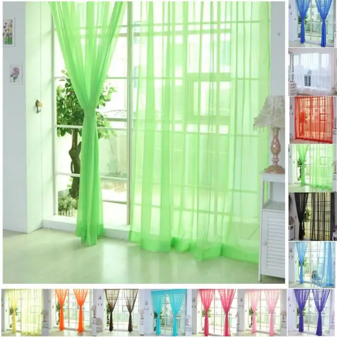 Curtains for Living Room 2 PCS Pure Color Tulle Door Window Curtain Drape Panel Sheer Scarf Valances CO Home Decor Courtain#5$
Curtains for Living Room 2 PCS Pure Color Tulle Door Window Curtain Drape Panel Sheer Scarf Valances CO Home Decor Courtain#5$